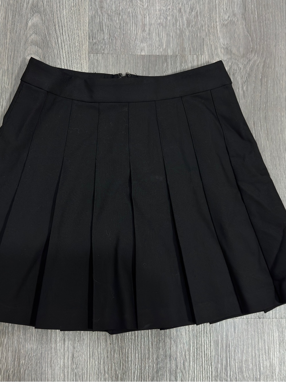 Aritzia Black Pleated Mini Skirt